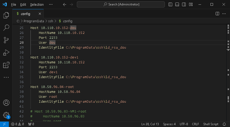 远程连接配置示例